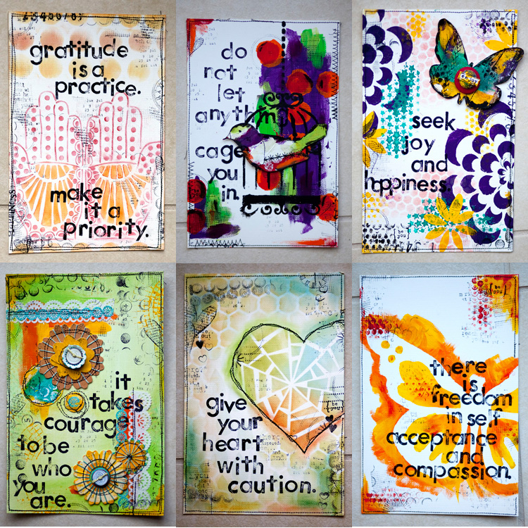 Adding words into your art journal - Mixed Media Art